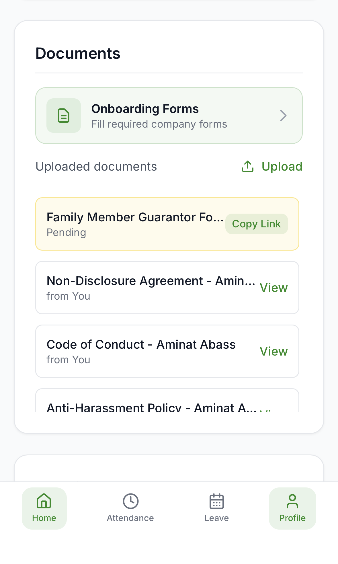HRAP Lite - Documents